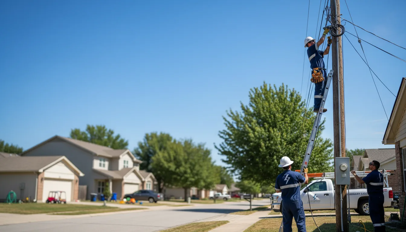 Residential electrician providing installation services in Dorsey, IL